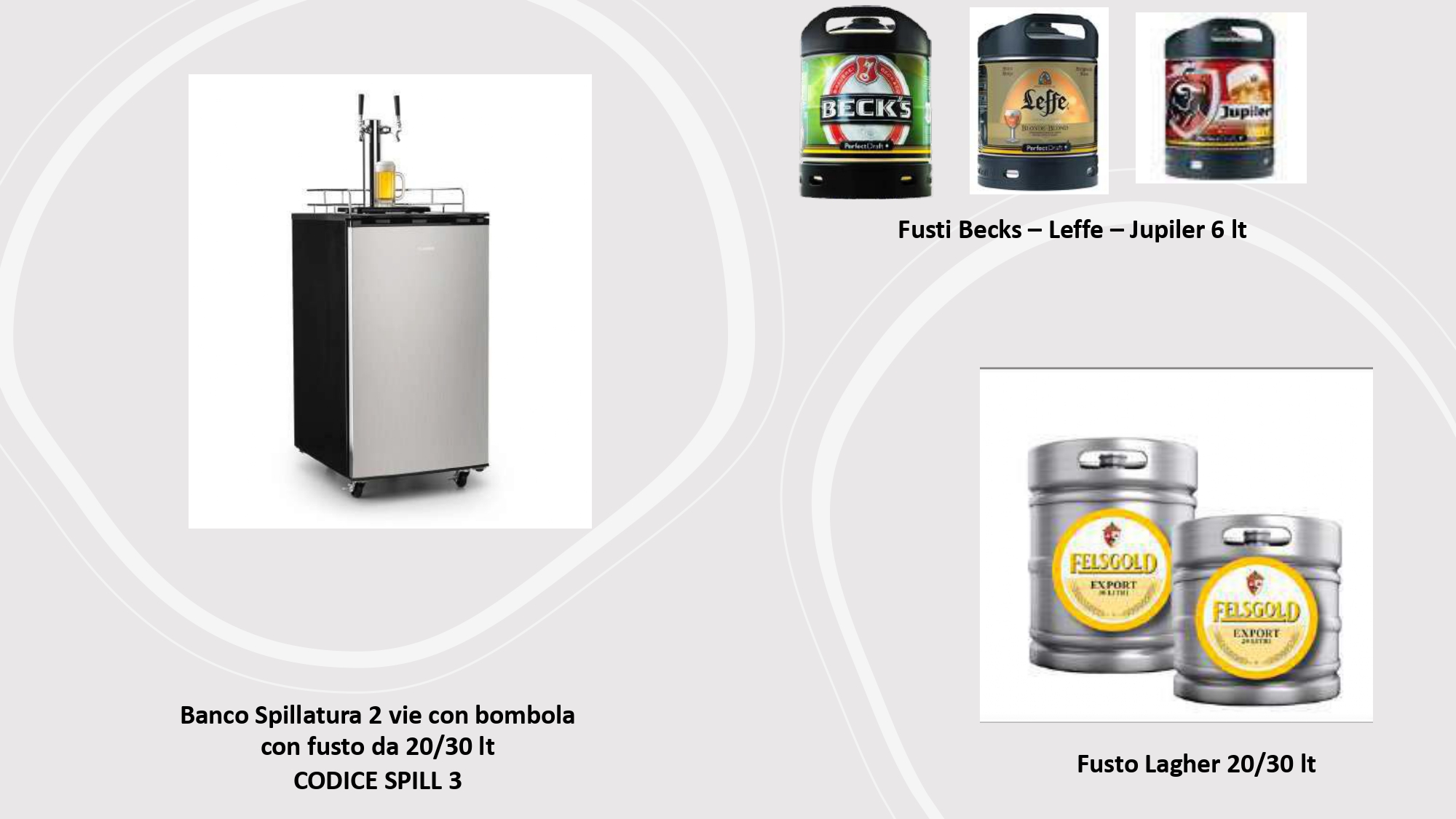 Spillatore refrigerato inox per Birra - Roma Eventi - Noleggio